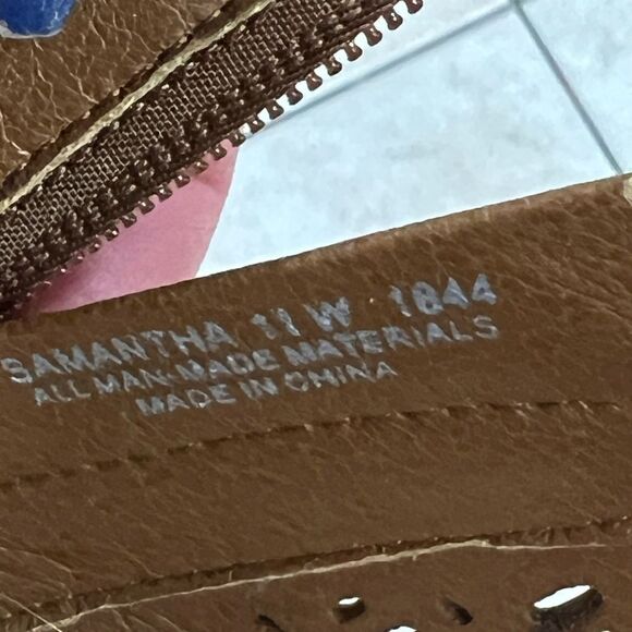 11W Cloudwalkers by Avenue Peep toe side zip Brown - Picture 3 of 8